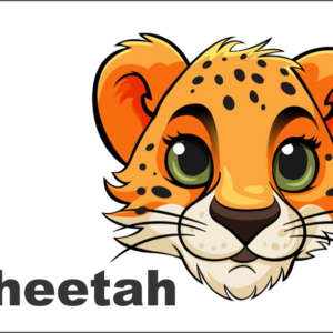 Bus Decal Magnet - Cheetah