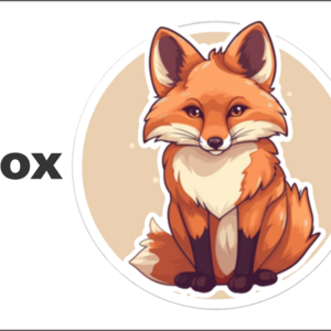 Bus Decal Magnet - Fox