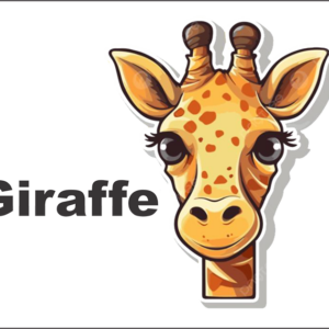 Bus Decal Magnet - Giraffe