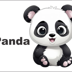 Bus Decal Magnet - Panda