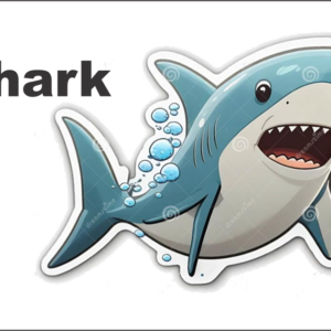 Bus Decal Magnet - Shark