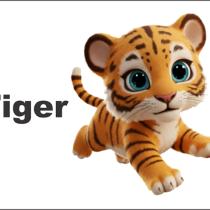 Bus Decal Magnet - Tiger
