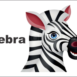 Bus Decal Magnet - Zebra